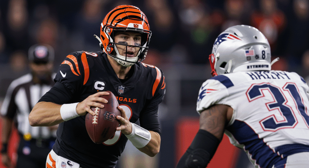 New England Patriots vs Bengals Match Player Stats