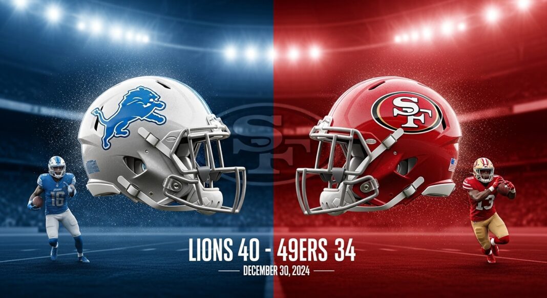 Detroit Lions vs San Francisco 49ers Match Player Stats