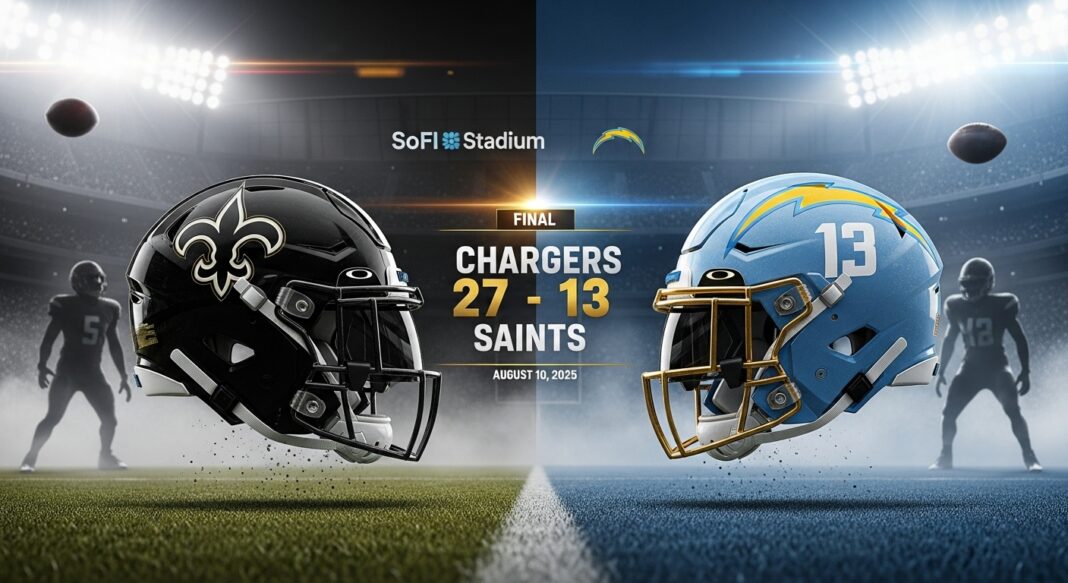 New Orleans Saints vs Los Angeles Chargers Match Player Stats