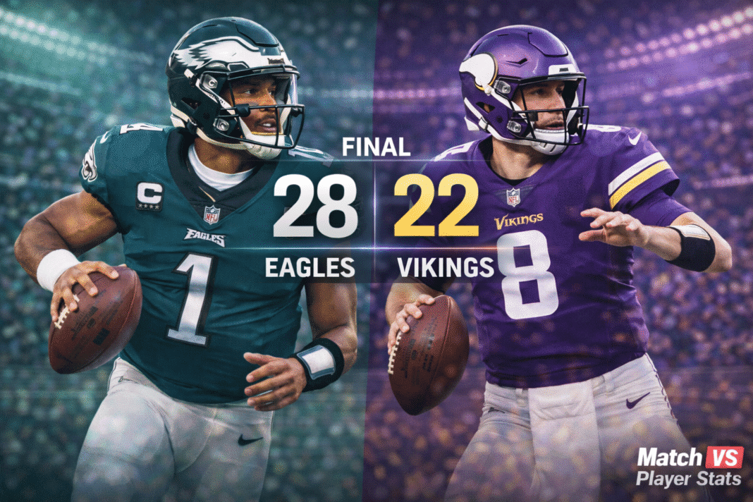 Philadelphia Eagles vs Minnesota Vikings Match Player Stats
