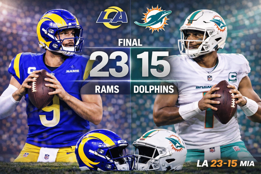 Los Angeles Rams vs Miami Dolphins Match Player Stats