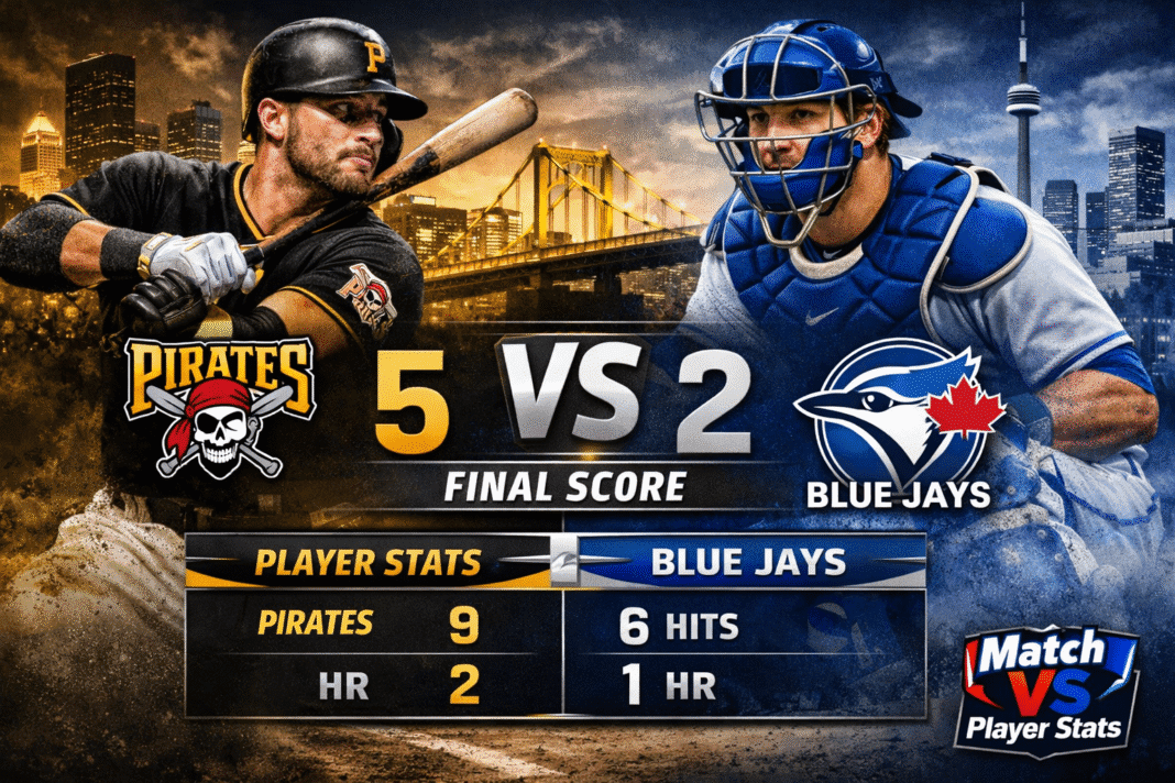 Pittsburgh Pirates vs Toronto Blue Jays Match Player Stats