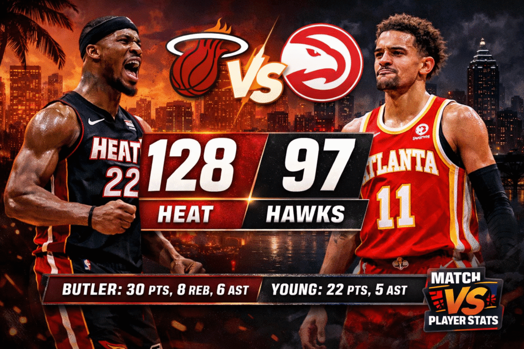 Miami Heat vs Atlanta Hawks Match Player Stats