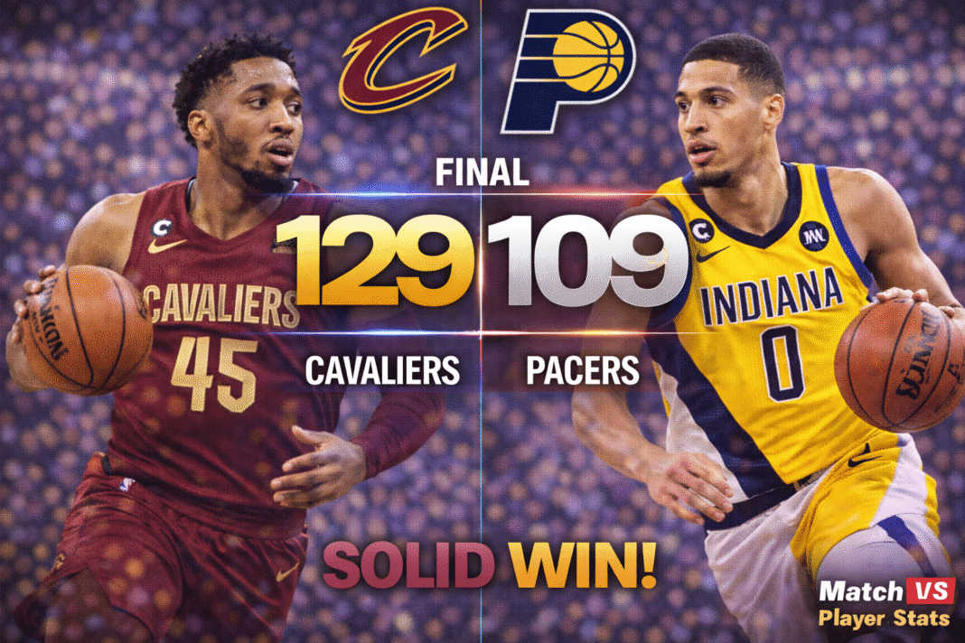 Cleveland Cavaliers vs Pacers Match Player Stats
