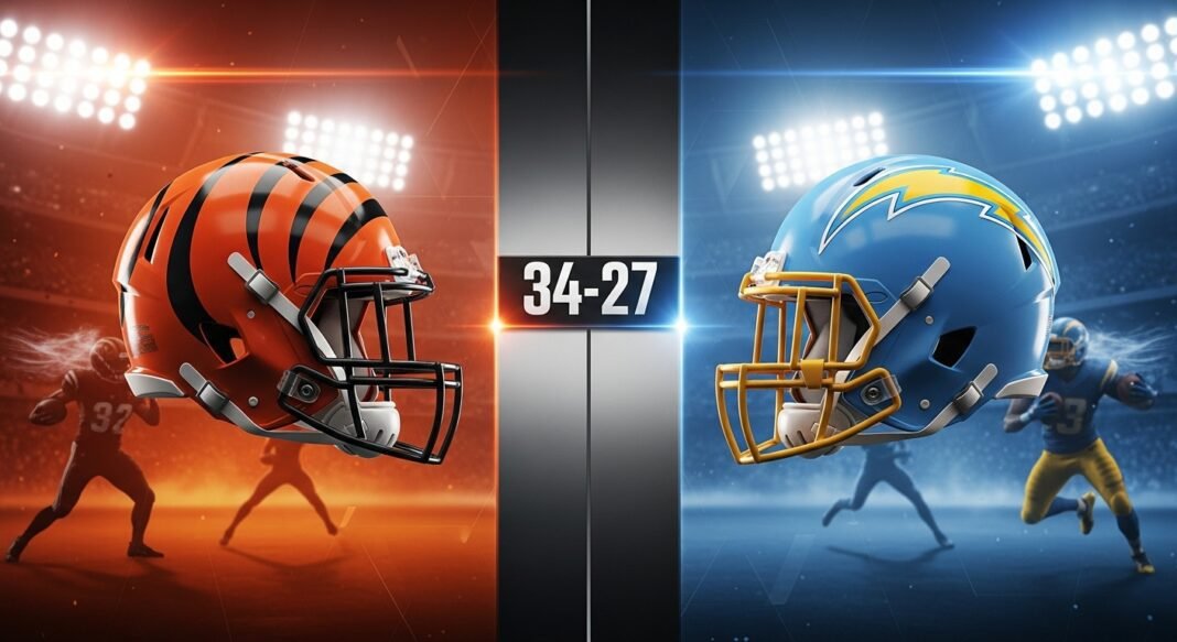 Cincinnati Bengals vs Los Angeles Chargers Match Player Stats (Nov 17, 2024)