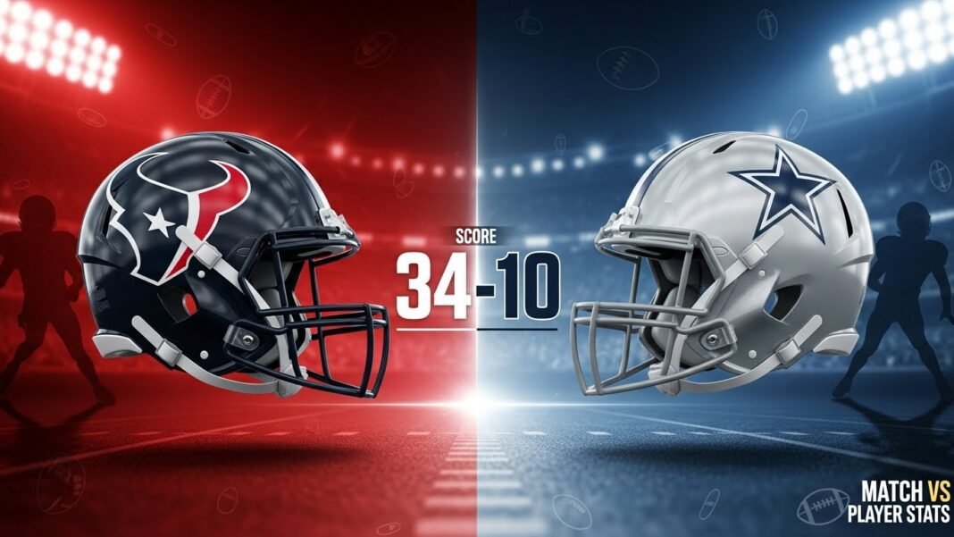 Houston Texans vs Dallas Cowboys Match Player Stats (Nov 18, 2024)