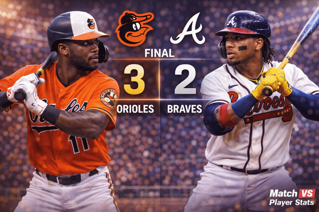Baltimore Orioles vs Atlanta Braves Match Player Stats (July 4, 2025)