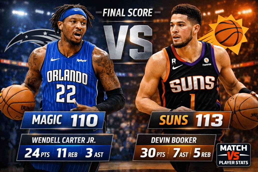 Orlando Magic vs Phoenix Suns Match Player Stats (Feb 21, 2026)