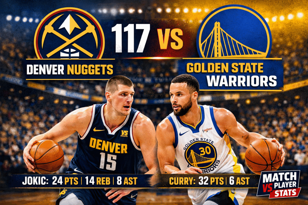 Denver Nuggets vs Golden State Warriors Match Player Stats (Feb 22, 2026)