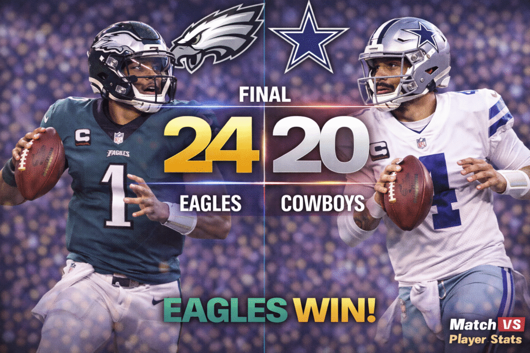 Philadelphia Eagles vs Dallas Cowboys Match Player Stats (Sep 4, 2025)