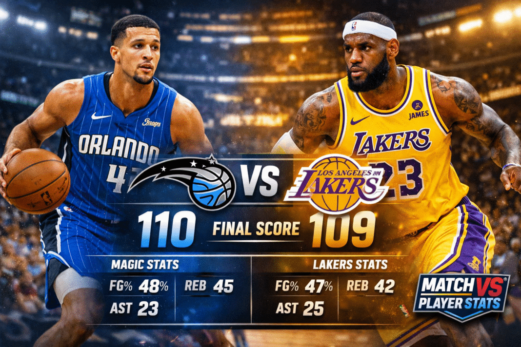 Orlando Magic vs Los Angeles Lakers Match Player Stats (Feb 24, 2026)